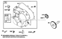 Crankcase Cvr Cam Diagram and Parts List for  Briggs and Stratton Engine